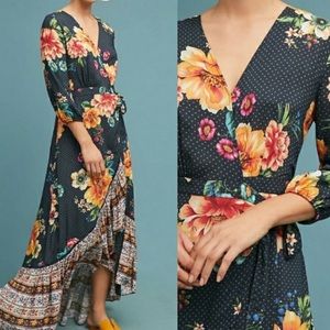 FARM Rio Majorca Maxi Wrap Dress RARE